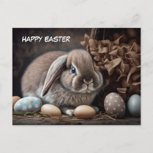 Happy Easter Bunny postcard