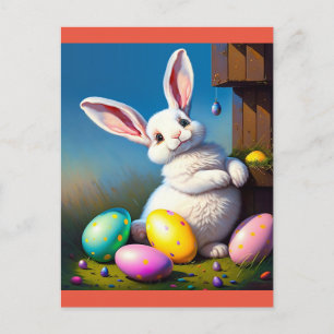 happy easter bunny  postcard