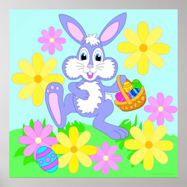 Happy Easter Bunny Poster (Front)