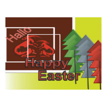 happy easter bunny poster