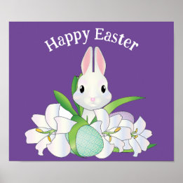 Happy Easter Bunny Poster
