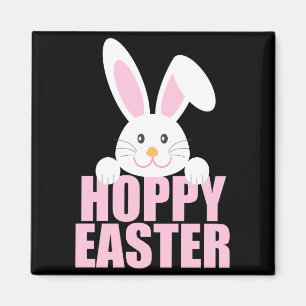 Happy Easter Bunny Pun Cute Pink Girls T Shirt  Magnet