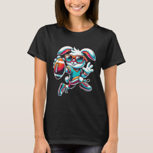 Happy Easter Bunny Quarterback Receiver Football B T-Shirt
