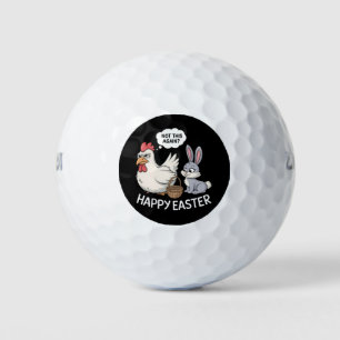 Happy Easter Bunny Rabbit Chicken Not This Again Golf Balls