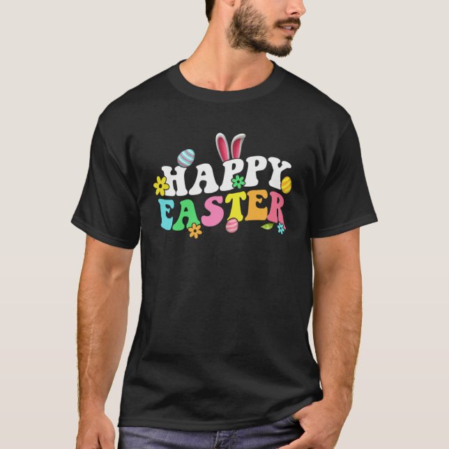 Happy Easter Bunny Rabbit Face  Easter Day Women G T-Shirt (Front)