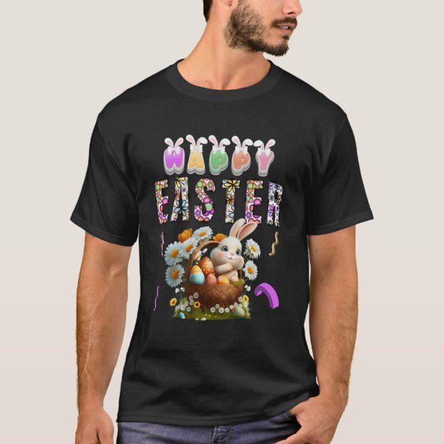Happy Easter Bunny Rabbit Face  Easter Day Women G T-Shirt (Front)