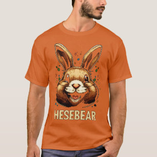 Happy Easter Bunny Rabbit Face Funny Easter Day 5 T-Shirt
