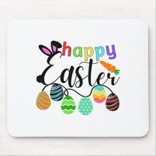 Happy Easter Bunny Rabbit Face Funny Easter Day T Mouse Mat