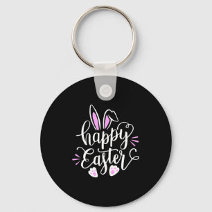 Happy Easter Bunny Rabbit Face Funny Easter Day Wo Key Ring