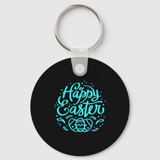 Happy Easter Bunny Rabbit Face Funny Easter Day Wo Key Ring (Front)