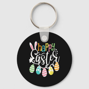 Happy Easter Bunny Rabbit Face Funny Easter Day Wo Key Ring