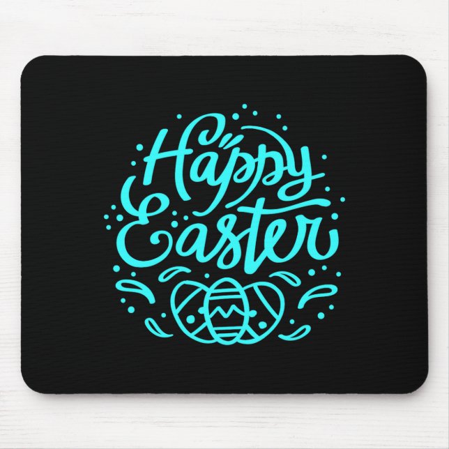 Happy Easter Bunny Rabbit Face Funny Easter Day Wo Mouse Mat (Front)