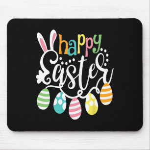 Happy Easter Bunny Rabbit Face Funny Easter Day Wo Mouse Mat