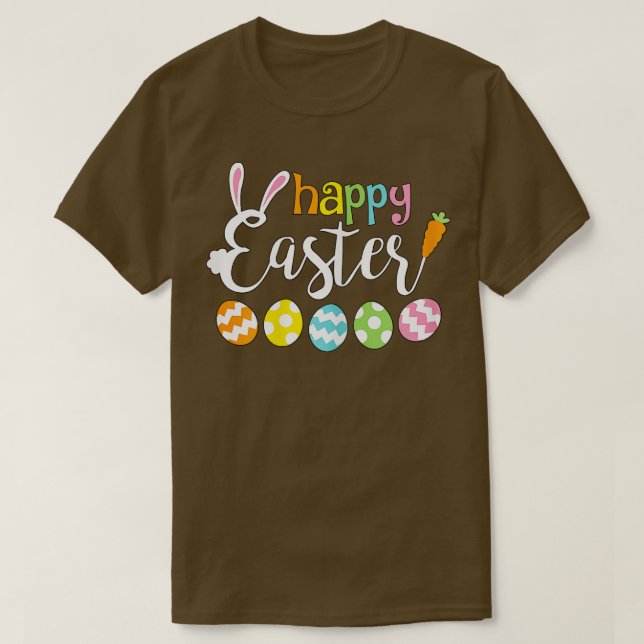 Happy Easter Bunny Rabbit Face Funny Easter Day Wo T-Shirt (Design Front)