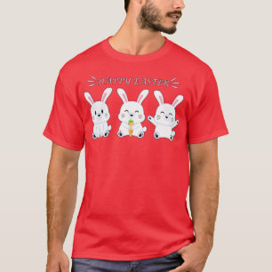 Happy Easter Bunny Rabbit Face Funny Easter Day Wo T-Shirt