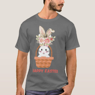 Happy Easter Bunny Rabbit Face Funny Easter Day Wo T-Shirt