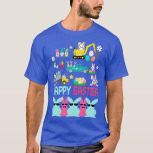 happy easter bunny rabbit face funny easter day wo T-Shirt