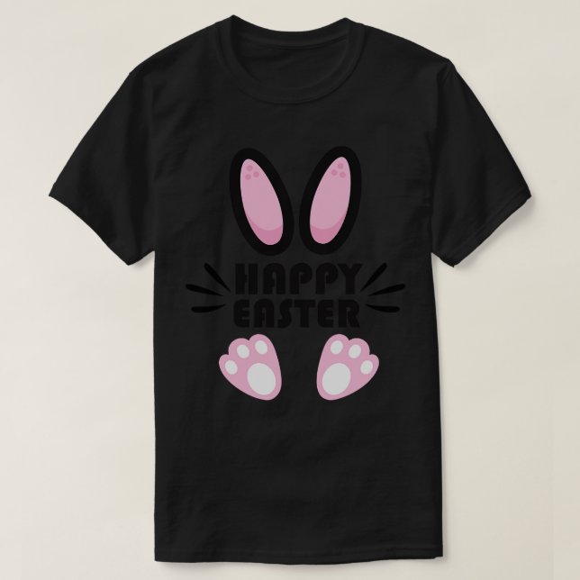Happy Easter Bunny Rabbit Face Funny Easter Day Wo T-Shirt (Design Front)