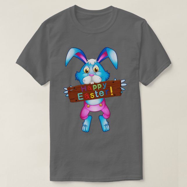 Happy Easter Bunny Rabbit Face Funny Easter Day Wo T-Shirt (Design Front)