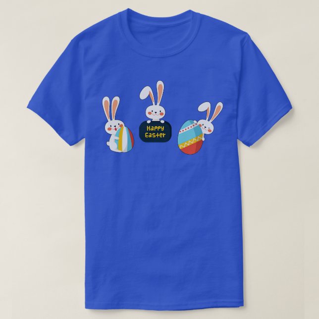 Happy Easter Bunny Rabbit Face Funny Easter Day Wo T-Shirt (Design Front)