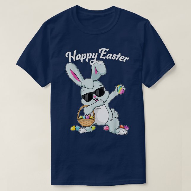Happy Easter Bunny Rabbit Face Funny Easter Day Wo T-Shirt (Design Front)