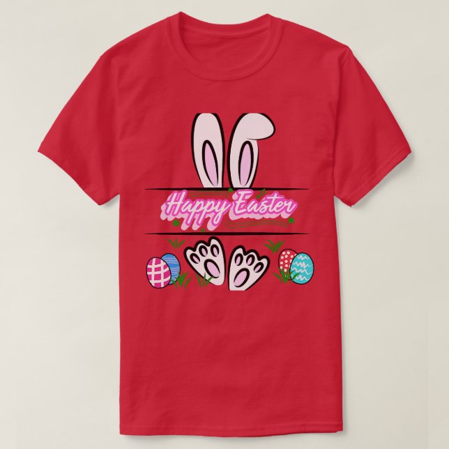 Happy Easter Bunny Rabbit Face Funny Easter Day Wo T-Shirt (Design Front)