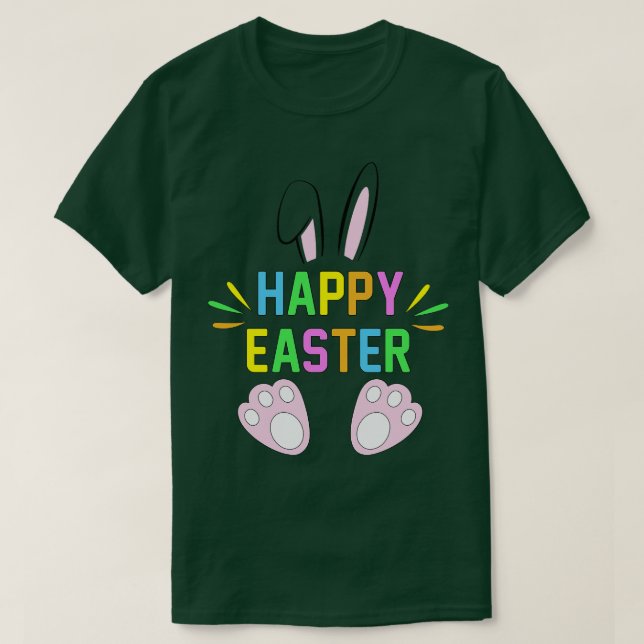 Happy Easter Bunny Rabbit Face Funny Easter Day Wo T-Shirt (Design Front)