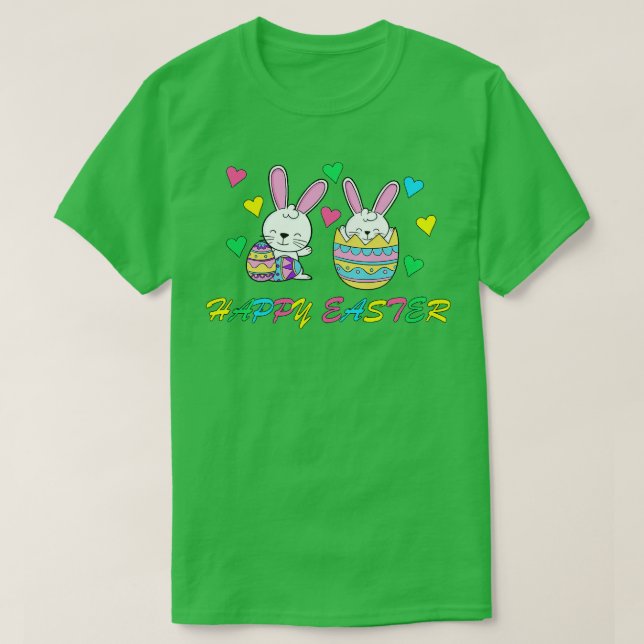 Happy Easter Bunny Rabbit Face Funny Easter Day Wo T-Shirt (Design Front)