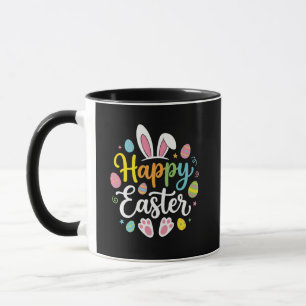 Happy Easter Bunny Rabbit Funny Easter Day Women Mug