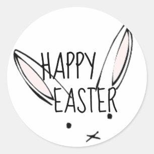 Happy Easter Bunny Rabbit Sticker