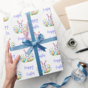 Happy Easter Bunny Rabbit Wrapping Paper