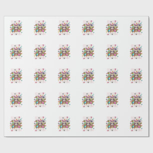 Happy Easter Bunny Sloth Easter Bunny Kids Adult F Wrapping Paper