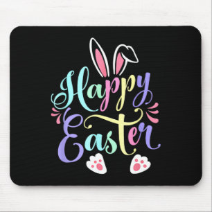 Happy Easter Bunny Spring Easter Egg Easter Shirts Mouse Mat