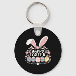 Happy Easter Bunny Spring Easter Egg Easter Women Key Ring