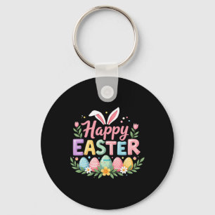 Happy Easter Bunny Spring Easter Egg Easter Women Key Ring