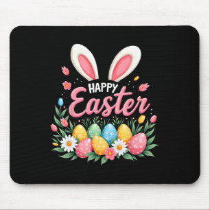Happy Easter Bunny Spring Easter Egg Easter Women Mouse Mat