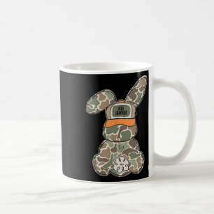 Happy Easter Bunny Spring Egg Hunter Rabbit Camouf Coffee Mug