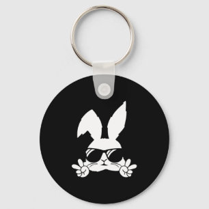 Happy Easter Bunny Sungles Rabbit Eggs Hunting Key Ring