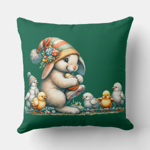 HAPPY EASTER BUNNY T-Shirt Cushion