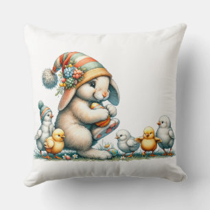 HAPPY EASTER BUNNY T-Shirt Cushion