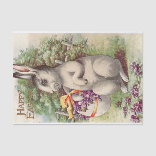 Happy Easter Bunny Tissue Paper (Front)