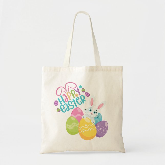 Happy Easter Bunny  Tote Bag (Front)