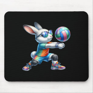 Happy Easter Bunny Volleyll Player Lover Sport Rab Mouse Mat