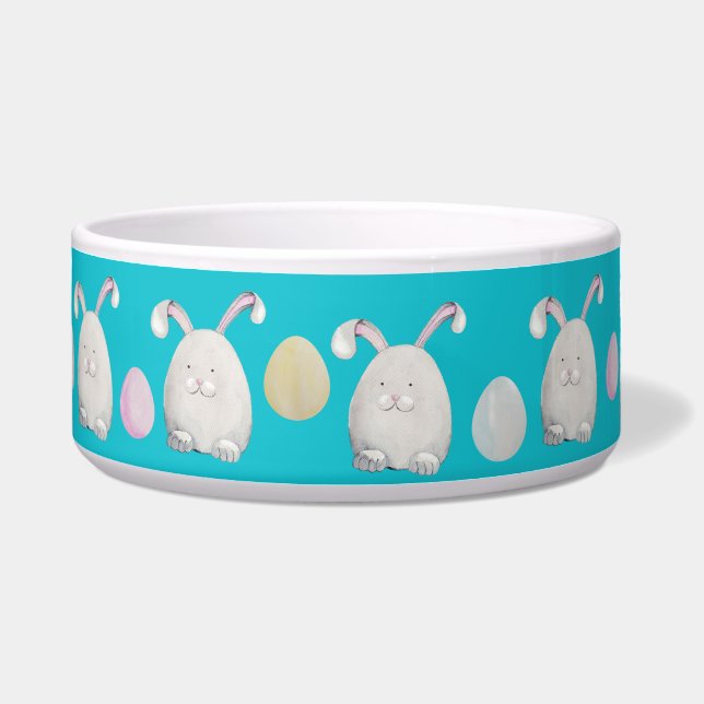 Happy Easter Bunny Watercolor Hand-painted# (Front)