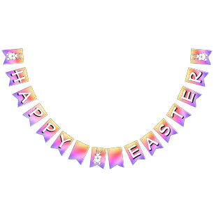 Happy Easter Bunting Banner Easter Bunny Decoratio