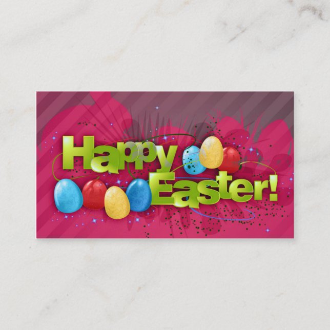 Happy Easter Business Cards (Front)