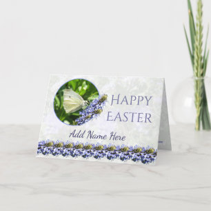 Happy Easter Butterfly Custom Greeting Card