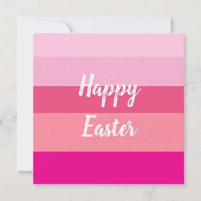 Happy Easter Candy Colours Flat Card (Front)