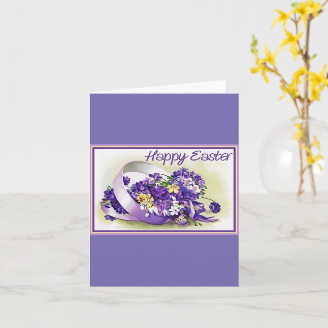 Happy Easter Card (Yellow Flower)