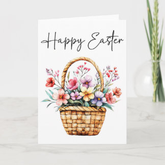 Happy Easter Card, Easter Basket Card